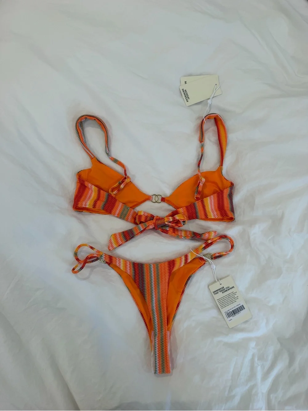 Monday Swimwear petite ermitage bikini New with tags Medium top & Small bottom